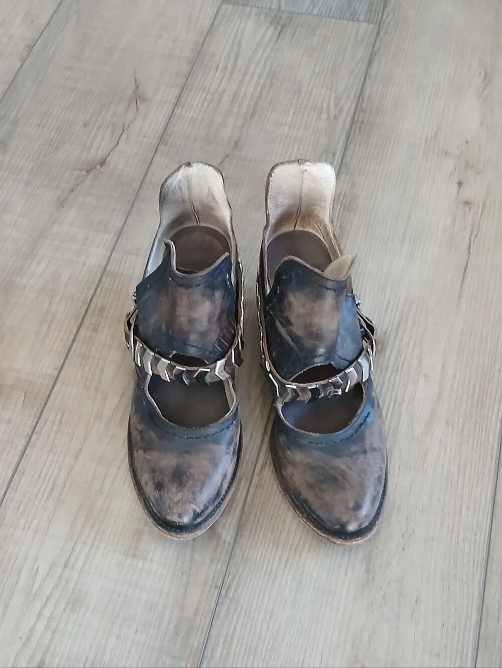 Freebird by Steven Blade Leather Booties. Size 7